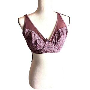 Curve Muse Underwire Bra  * Size 40C * Purple Snakeskin  *  Sissy * Sexy * EUC